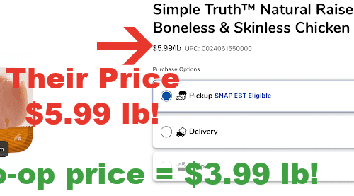 Already Prepped Chicken Breast Comparison simple truth natural raise cage free chicken breast Smith s Food and Drugcopy 1