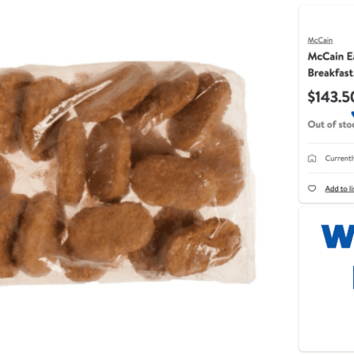 Walmart early risers mccain fritters comparison foodandmeat co op bulk