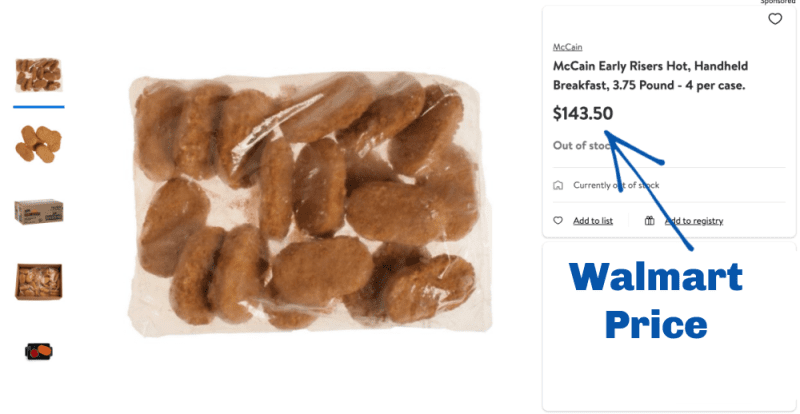 Walmart early risers mccain fritters comparison foodandmeat co op bulk