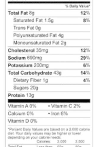 b d orange chicken kit nutrition foodandmeat