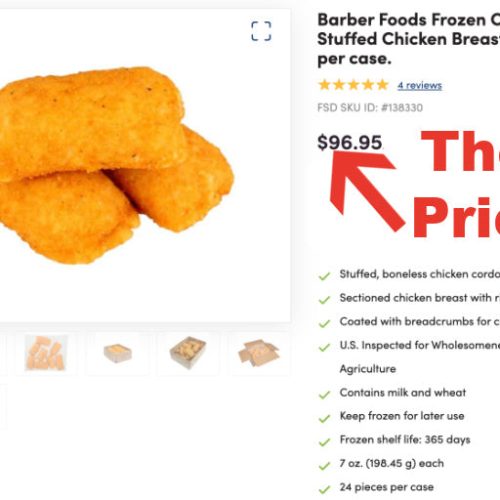 barber foods chicken cordon bleu bulk food deal comparison foodservice direct foodandmeatcoop