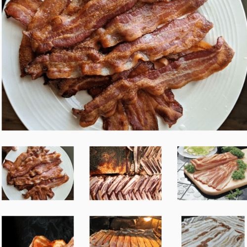 center thick cut bacon