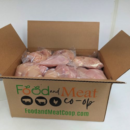 food meat coop bulk 40lb prepped vaccum packed chicken breast 1