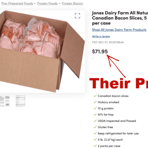 jones dairy all natural uncured canadian bacon bulk comparison foodandmeatcoop foodservicedirect discount dd3c7578 09c3 42e4 91e1 4b17869c5558