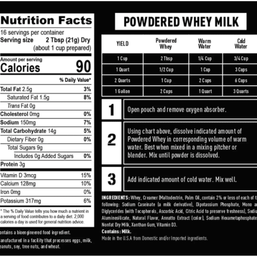 powdered milk whey nutrition facts foodandmeatcoop