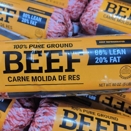 pure ground beef close up foodandmeatcoop