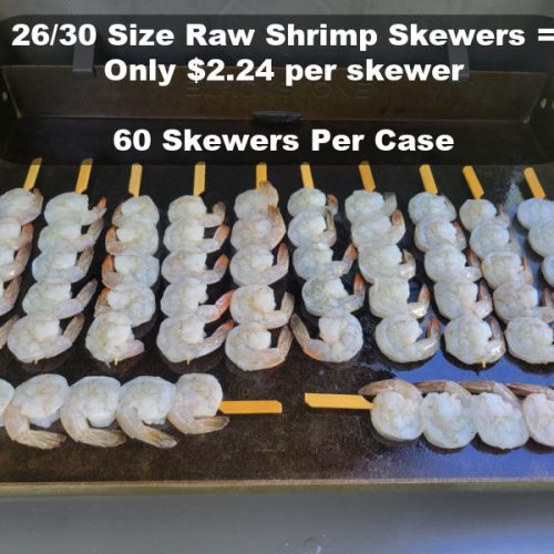 raw shrimp skewers 224 each 1