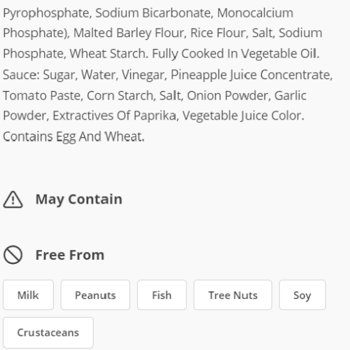 sweet sour pork kit ingredients foodandmeatcoop