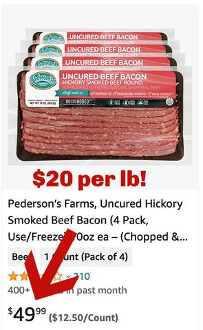 uncured beef bacon