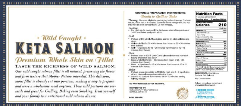 wild caught keta salmon information